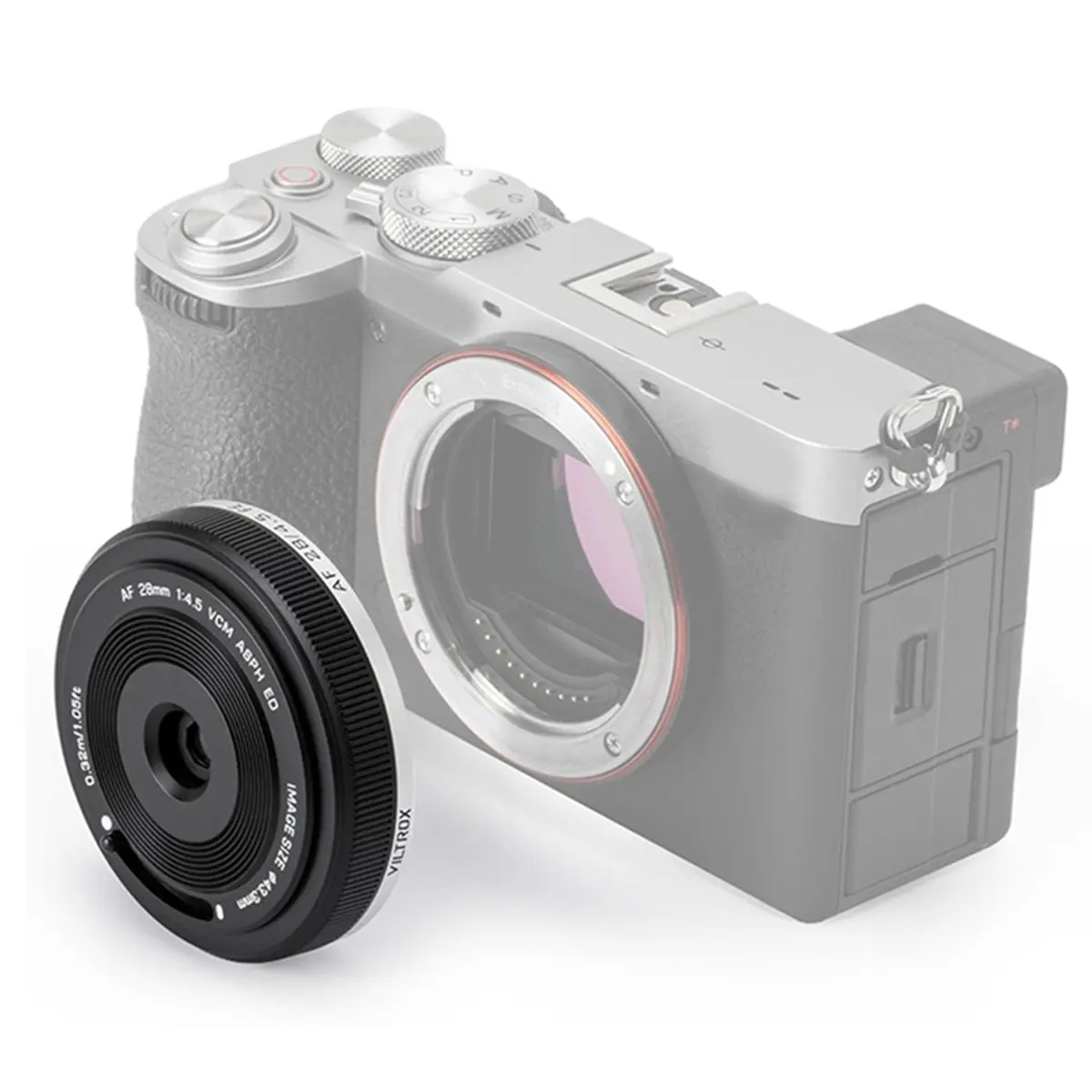 N05R VILTROX AF 28mm F4.5 자동 초점 렌즈 ( E 마운트, 풀프레임, 초슬림 디자인, 사진 촬영에 이상적)