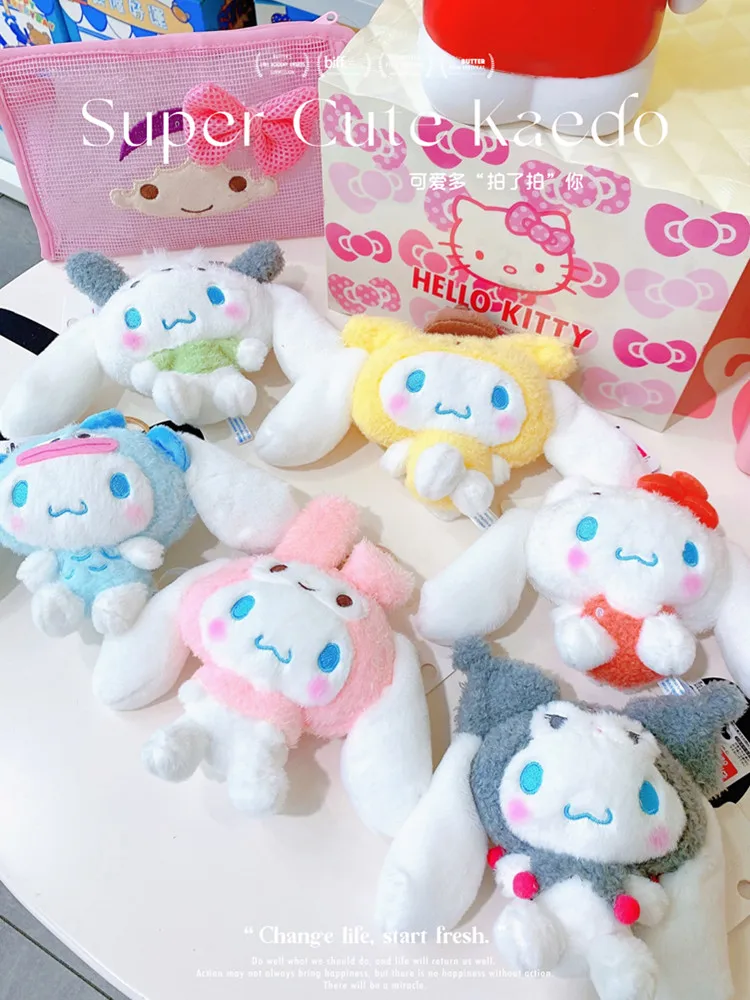 

Schoolbag Kids Doll Gift Kawaii Sanrio Accessories Peluche Keychain 산리오 일본계 귀여운 캐릭터 키링 시나모롤 Juguetes Novedosos Para Niños 2023
