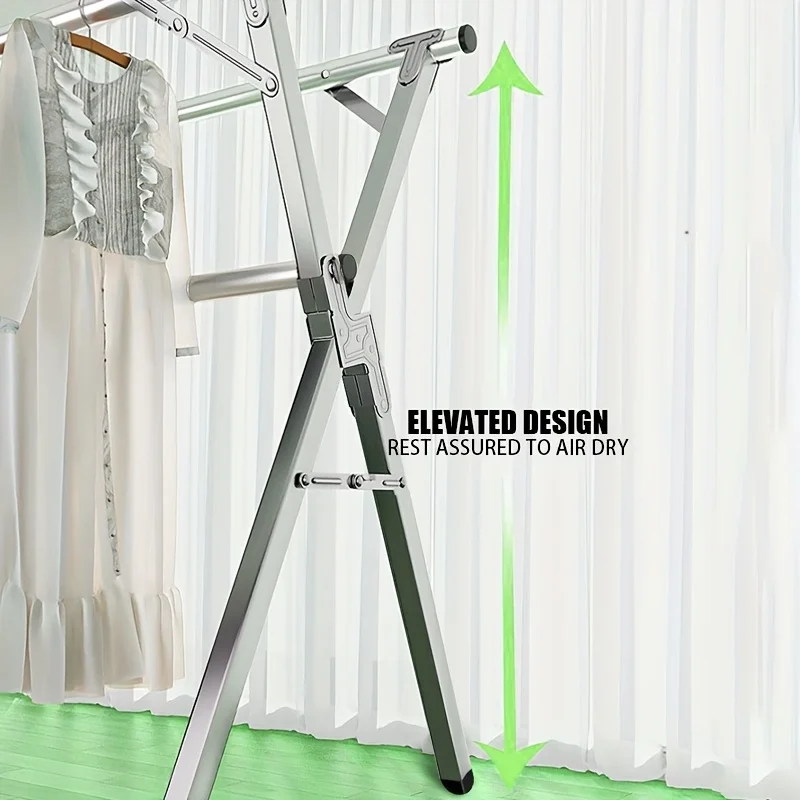 New Layer Clothes Drying Rack Storage Shelf–Organizer Shelf,Floor Standing Design for Bedroom,Bathroom,Balcony Quilt Drying Rack 4