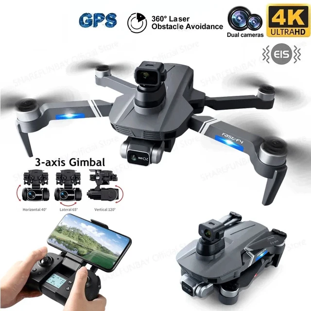 F4S 4K Drone 3-Axis Obstacle Avoidance Quadcopter