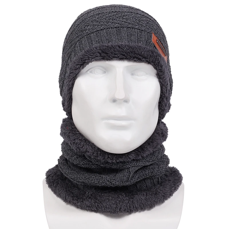 Winter Hats Winter Warm Hat Skullies Beanies Hats For Men Women Wool Scarf Caps Balaclava Mask Bonnet Knitted Hats
