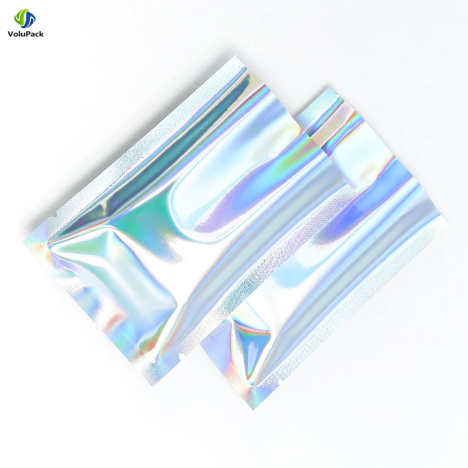 Holographic Silver Resealable Mylar Food Storage Bags