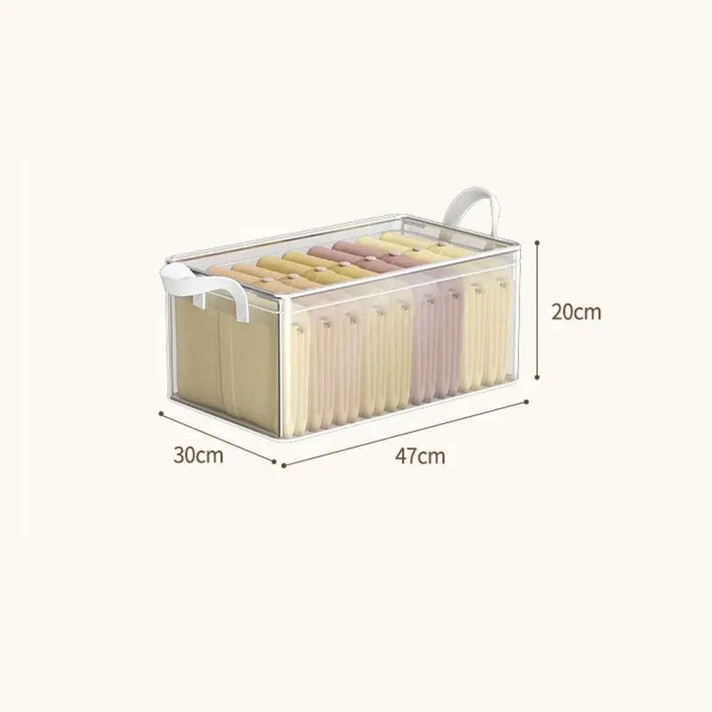 PVC Underwear Bra Storage Box Multifunction Large Capacity House Clothes Storage Containers Foldable Separation 6