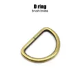 Brush brass D ring