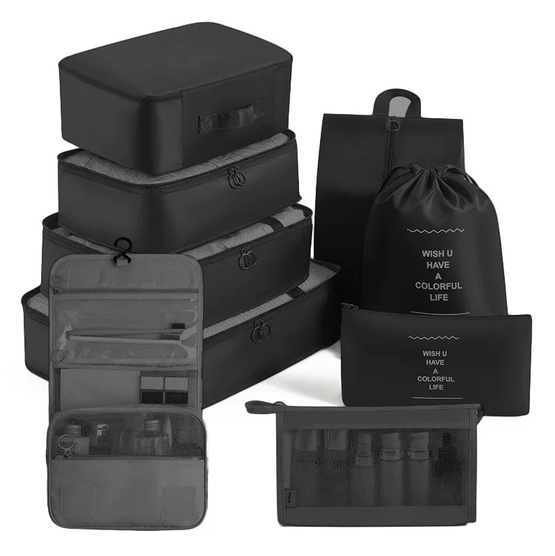 Ultimate Travel Organizer Set: Compact Packing Cubes & Portable Storage Bags