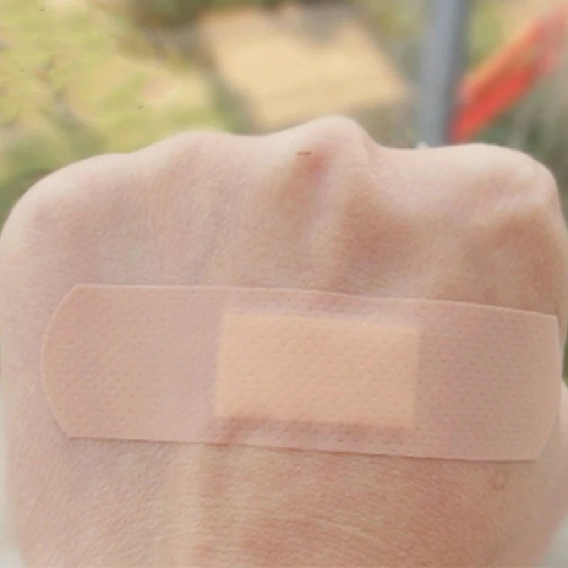 100Pcs Band-Aids Waterproof Breathable Cushion Adhesive Plaster Wound Hemostasis Sticker Band First Aid Bandage Gauze first aid kit wound bandage