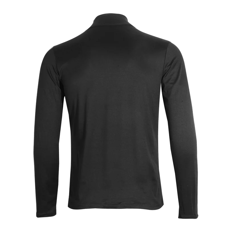 Men's High Neck T-shirts Fashion Solid Slim Long Sleeve T-shirt Male Long Sleeve Basic Bottoming Shirt Fashion Slim-Fit Tops - 4
