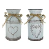 Home Plants Flowers Branch Potted Retro Shabby Chic Flower Jug Holder Metal Flower Arrangements Home Decoration 3