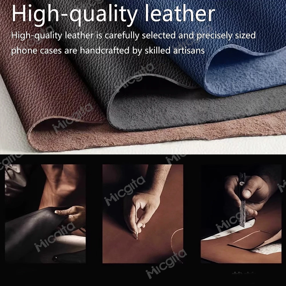 Luxury Leather Shockproof Durable Phone Case Cover