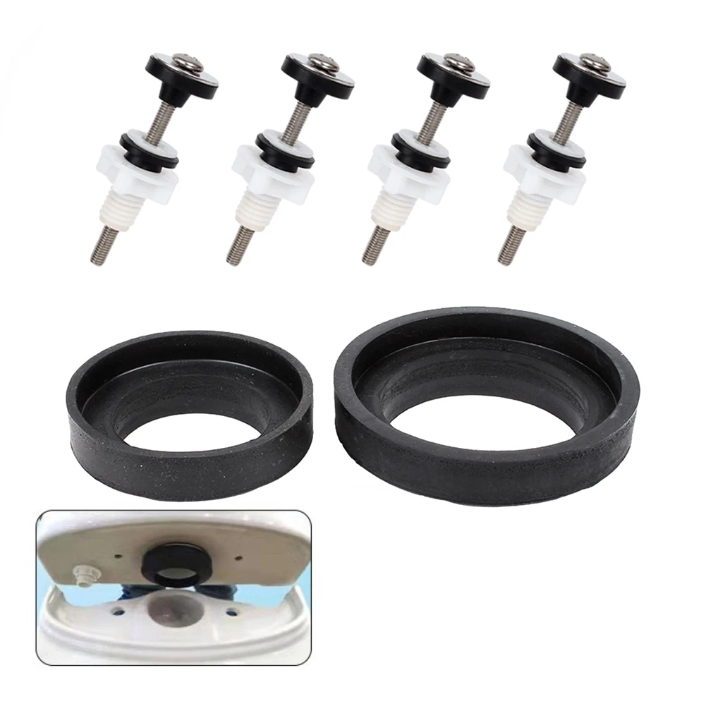 

Stainless Steel Bolts Durable Toilet Hinge Close Coupling Bolts and Nuts Prevent Water Tank Leakage Easy Installation