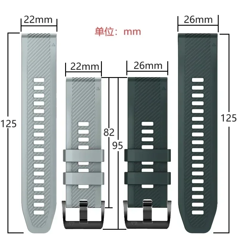 Quickfit Premium Watch Strap - Durable Wrist Band Bracelet, Available in 26mm and 22mm Styles