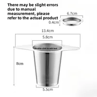 1PCS Reusable Tea Leak Stainless Steel Filter Coffees Infuser Basket Tea Strainer Teapot Cup Filter Multi- Teapot Infuser Leak 5