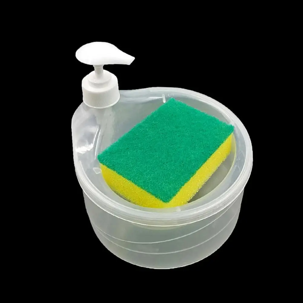 Description Picture 6 of itemSoap Dispenser Creative Kitchen Dishwashing Liquid Dispenser Kitchen Dish Soap Dispenser With Sponge Liquid Pump Soap Container