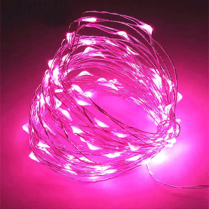 10m LED String Lights Copper Silver Wire Garland Light Waterproof LED Fairy Lights For Christmas Wedding Outdoor Decoration