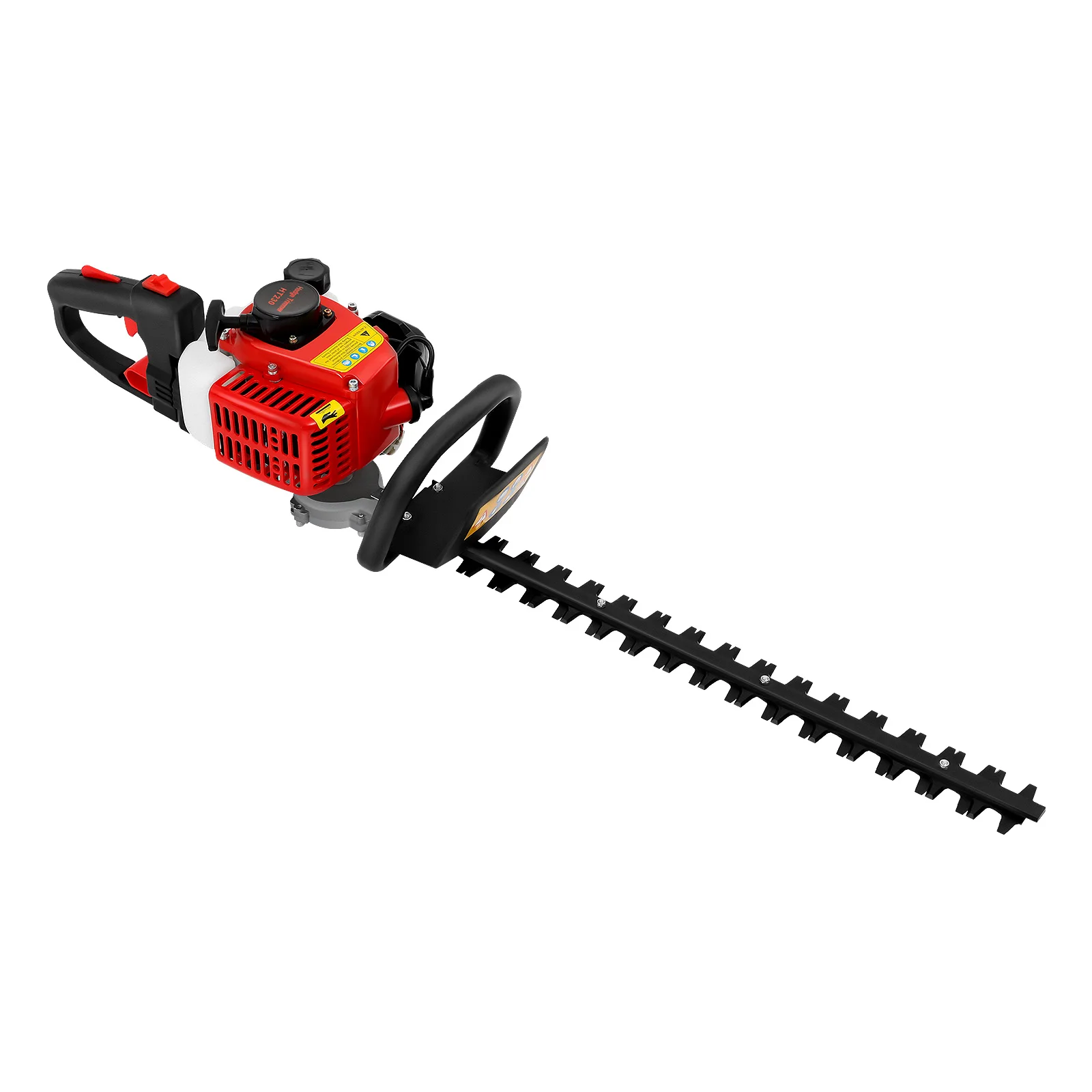 22-Zoll Doppelklingen-Heckenschere 22,5cc Benzin-Heckenschere 2-Takt-Zylinder 180 ° Drehbarer Griff zum Beschneiden von Ästen – Detail 14