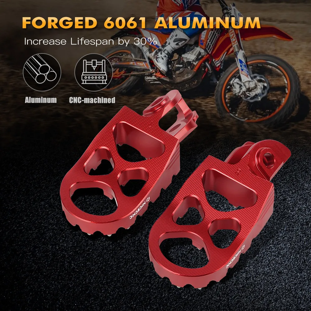 2025 2024 Für Beta RR 300 RR 250 200 RR 520 480 450 430 400 390 350 2000-2025 Motorrad fußrasten Fußrasten Pedal Kit Starken Grip – Detail 6