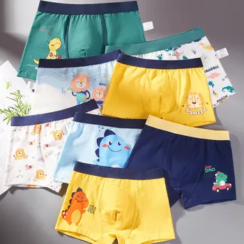 Ragazzi Boxer Slip Per Bambini Biancheria Intima di Cotone Traspirante Mutande Per Bambini Adolescente Stampa Del Fumetto Morbida Mutandine Per Bambini 2-14Y 2025 Nuovo 1