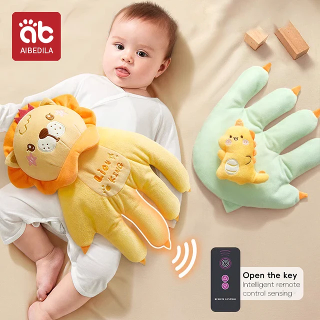 AIBEDILA Soothing Baby Sleep Aid Pillow Babies Soothing Palms Baby Sleep Aid Infant Calming Remote Control Hand Palms Toddler 2