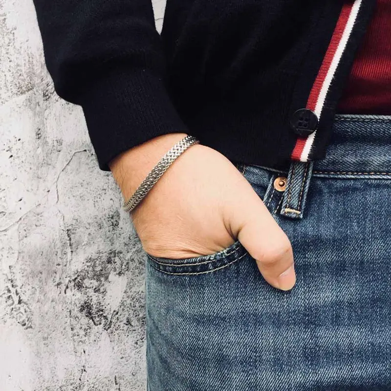 Tiara Foxtail Chain Bracelet in Sterling Silver