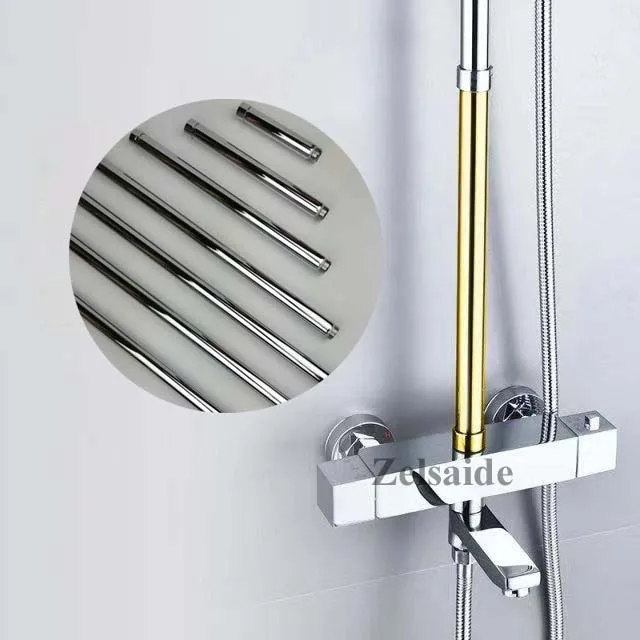 Tanio 10720/30/40/50/60/70cm przedłużenie prysznica, rura wydłużająca prysznic sklep