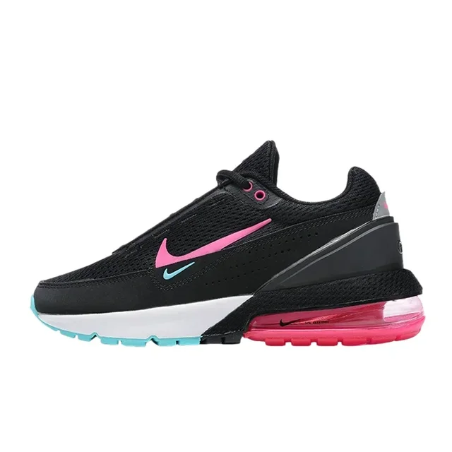 Nike Air Max Pulse Women's Fashion Cushioned Cushioned Anti-slip Wear Comfortable Retro Waffle Shoes in Black Red Pink Color