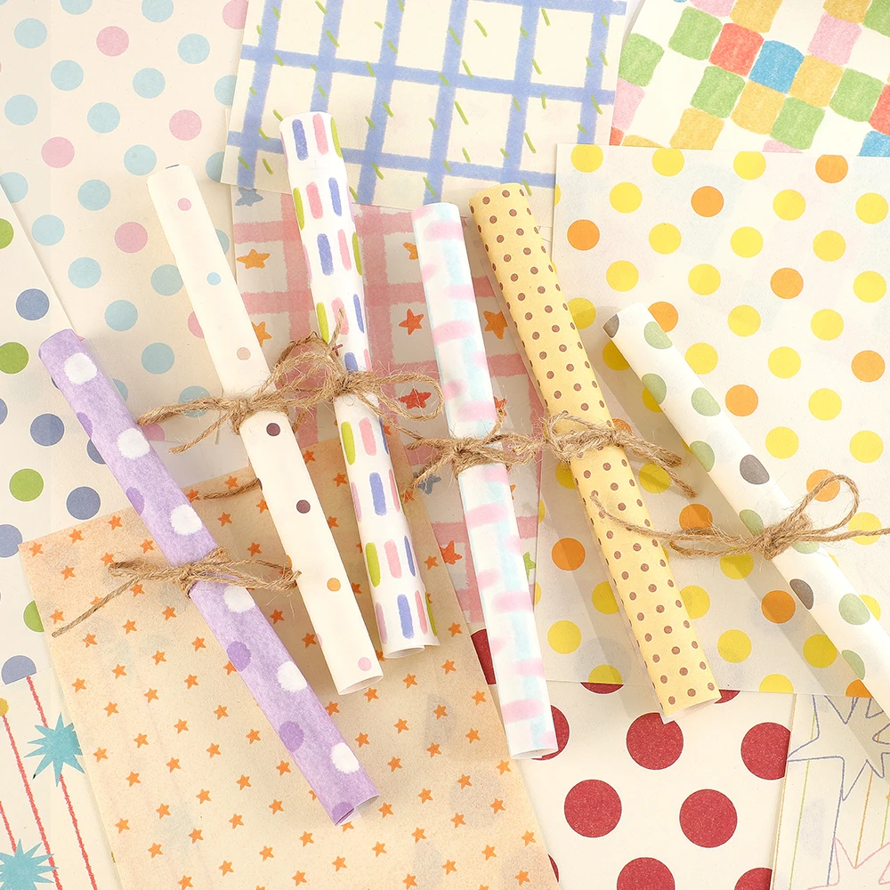 160 fogli di carta rosa per scrapbooking con motivo a griglia - immagine 3