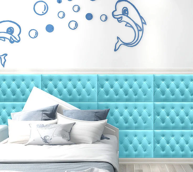 

Thick self -sticking bed head plate anti -collision 3D wall sticker