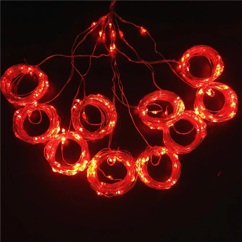 thumbnail image 1 of 1Pc USB Plug Curtain LED String Lights Christmas Tree Decor 2025 New Year Decor Lights Decor for Home Christmas Garland Lamp, 1 of 5