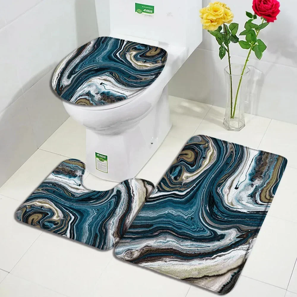 Marble Bath Mat Set 2