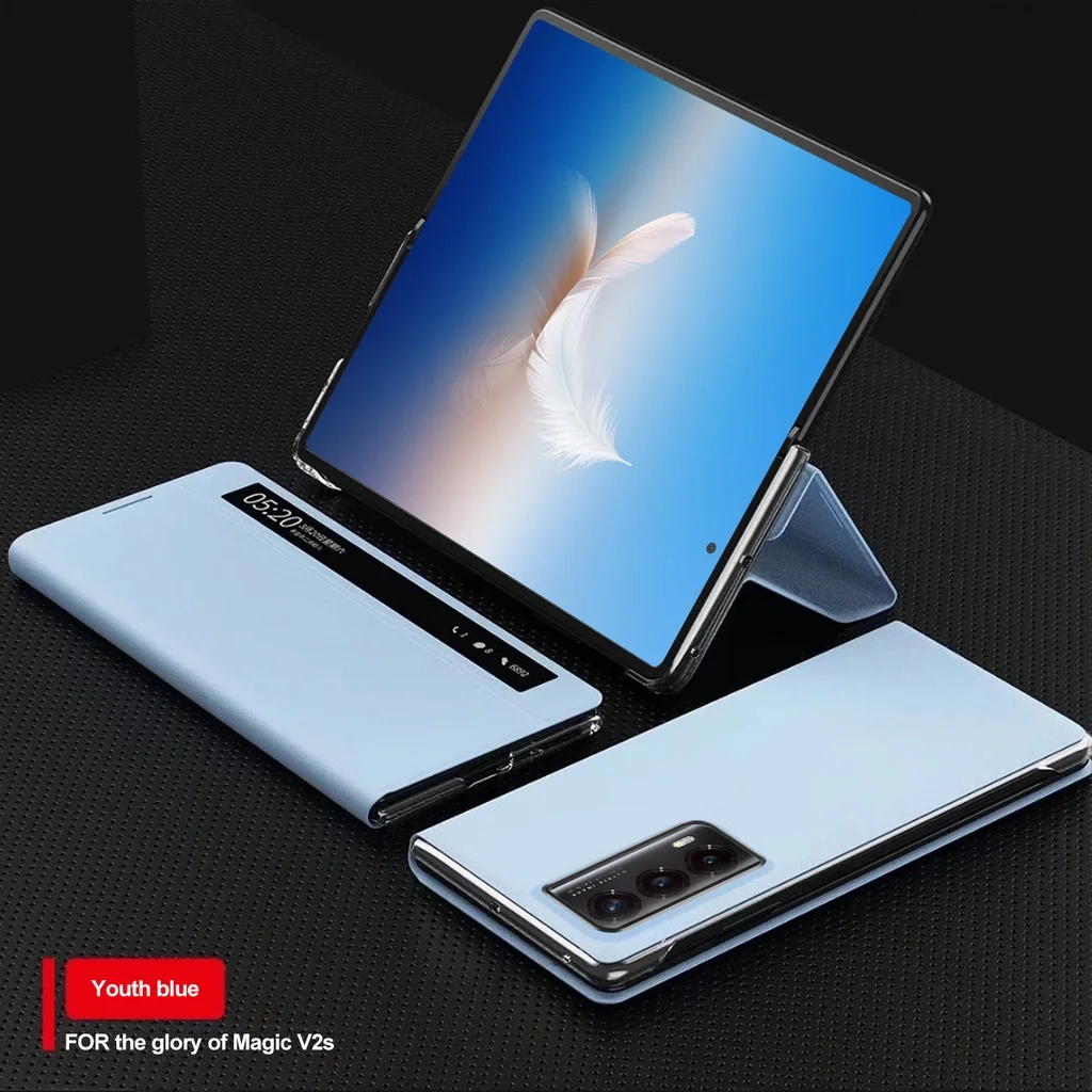 For Honor Magic VS2 Smart Window Flip Case Shell Full Cover Protector Magnetic Authority Leather Case for Honor Magic VS2 Covers