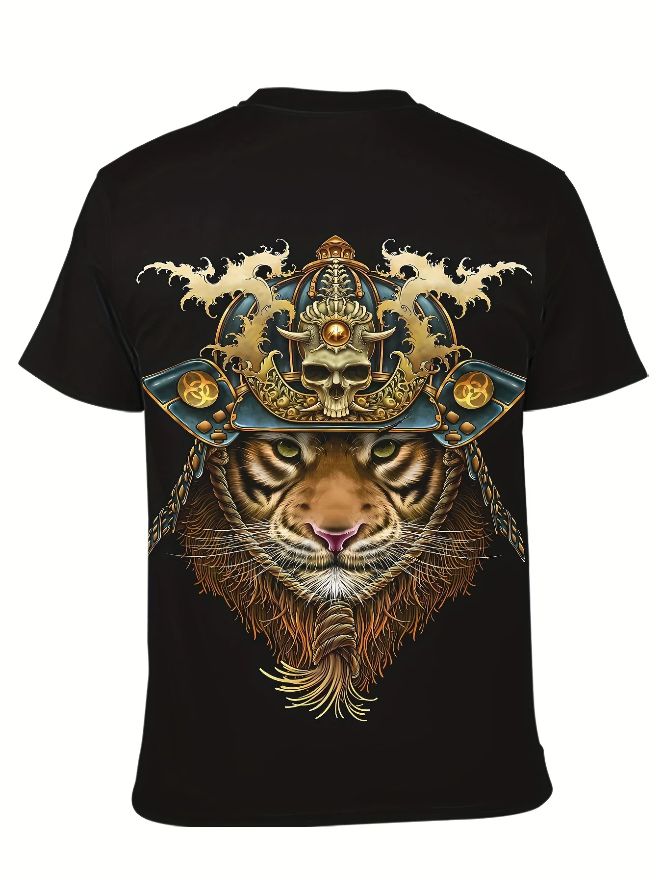 

2024 Summer New Men's Tiger Head Casual T-shirt
