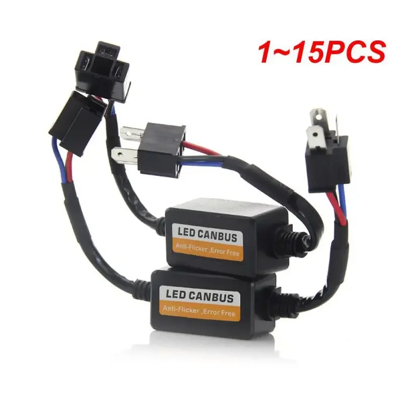 LED Canbus Decoder Adapter Anti-Flicker Harness Bulbs Resistor Warning Error Canceller H4 H7 9005 9006 9012 1~15PCS