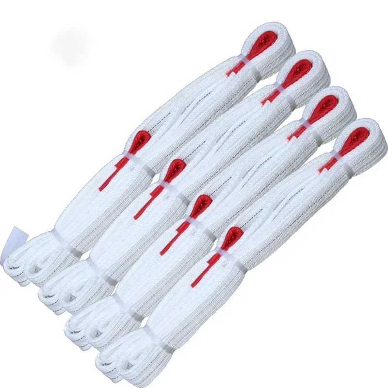 Industrial Lifting Belt Wear Resistant Flat Lifting Belt Trailer Sling Crane Hoisting Cargo Polyester White 1Tx3M 1Tx1M 2Tx1M lifting belt