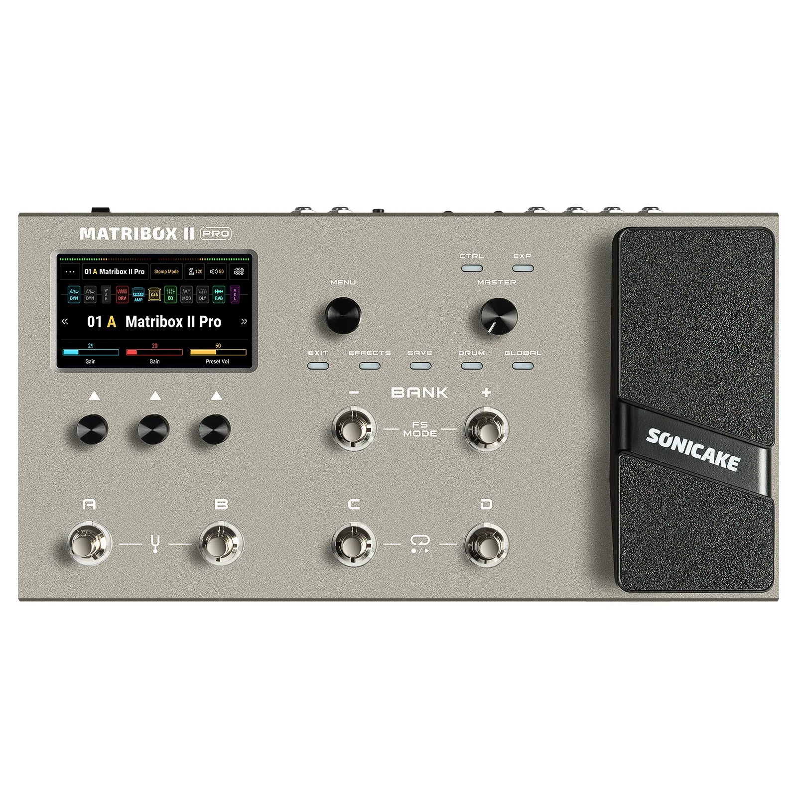 ギター SONICAKE MATRIBOX SONICAKE Matribox II Pro 4.3“ colorful touch screen Guitar Bass