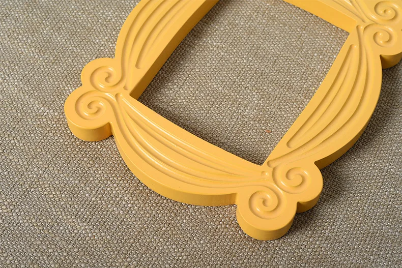Cadre de porte cadre de porte en bois jaune, série TV Friends, fait à
