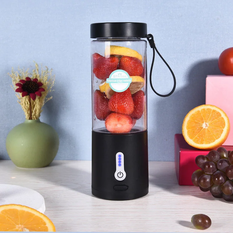 Viaggio Esterno Casa Portatile Frullatore di Frutta Mini USB Ricaricabile Spremiagrumi Senza Fili Tazza di Succo_voghion.com