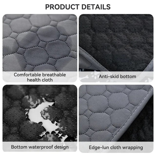 Reusable Dog Pee Pad Blanket Absorbent Diaper Washable Puppy Training Pad Pet Bed Urine Mat for Pet Car Seat Cover Pet Supplies 4