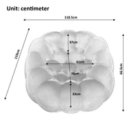 Диван-пузырь, большой одиночный ленивый диван для гостиной, современный напольный диван из сетчатой ткани 3D-формы для медового месяца, диван без крепления — изображение 2