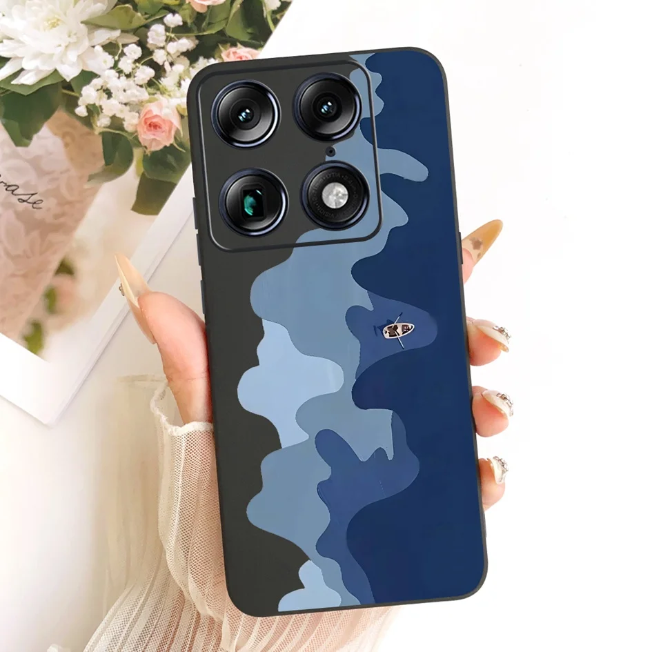 Floral Marble Soft Silicone Protective Case