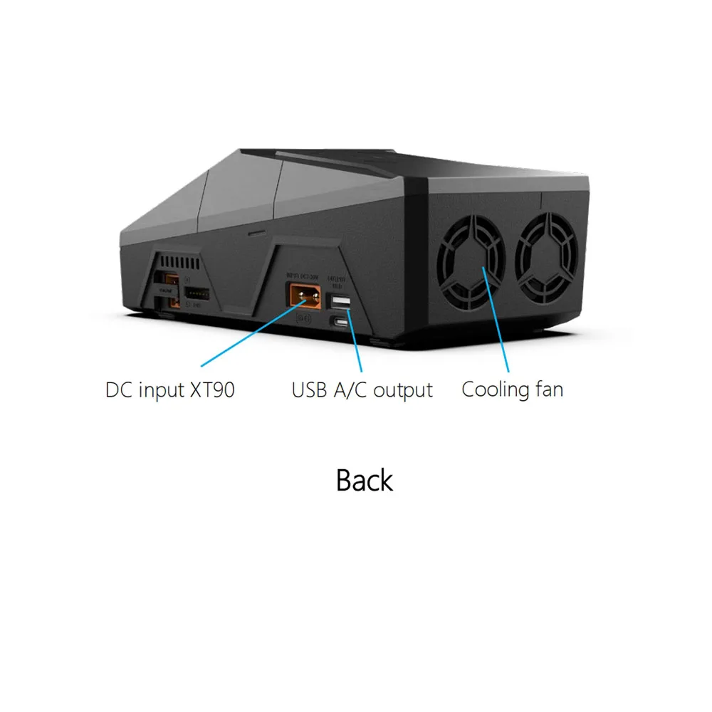 NEW ToolkitRC Q6AC Charger AC 400W/DC 1000W 4CH output Built-in 65W USB A/TYPEC Output ,LiPo, 1-6S，NiMH 1-16S,PB 1-10S Charger thumbnail 4