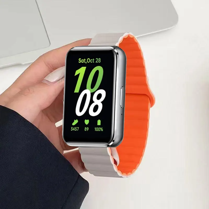 Correa de silicona para Samsung Galaxy Fit 3, banda de reloj de bucle magnético para Samung Galaxy Fit 3, pulsera inteligente