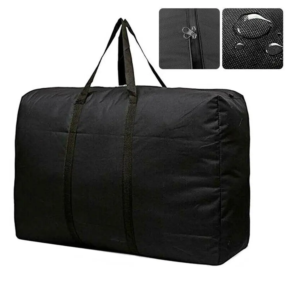 

Super Large Capacity Storage Bags Waterproof Zipper Luggage Organize Handbag Dormitory Home Clothes Blankets Closet Pack