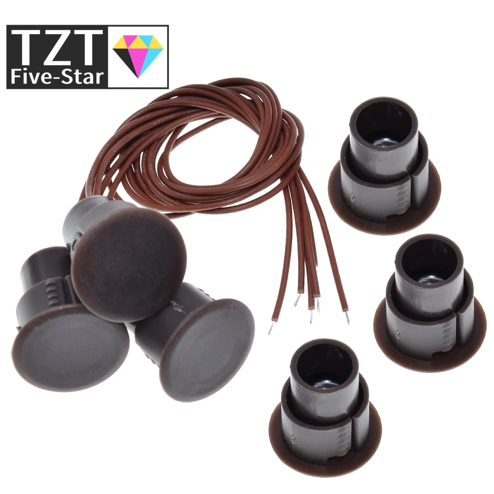 TZT RC-36 Kabelgebundener Türmagnetschalter Alarmsensor Magnet-Alarmdetektor für Eisentore Haussicherheits-Alarmsystem NC für Arduino
