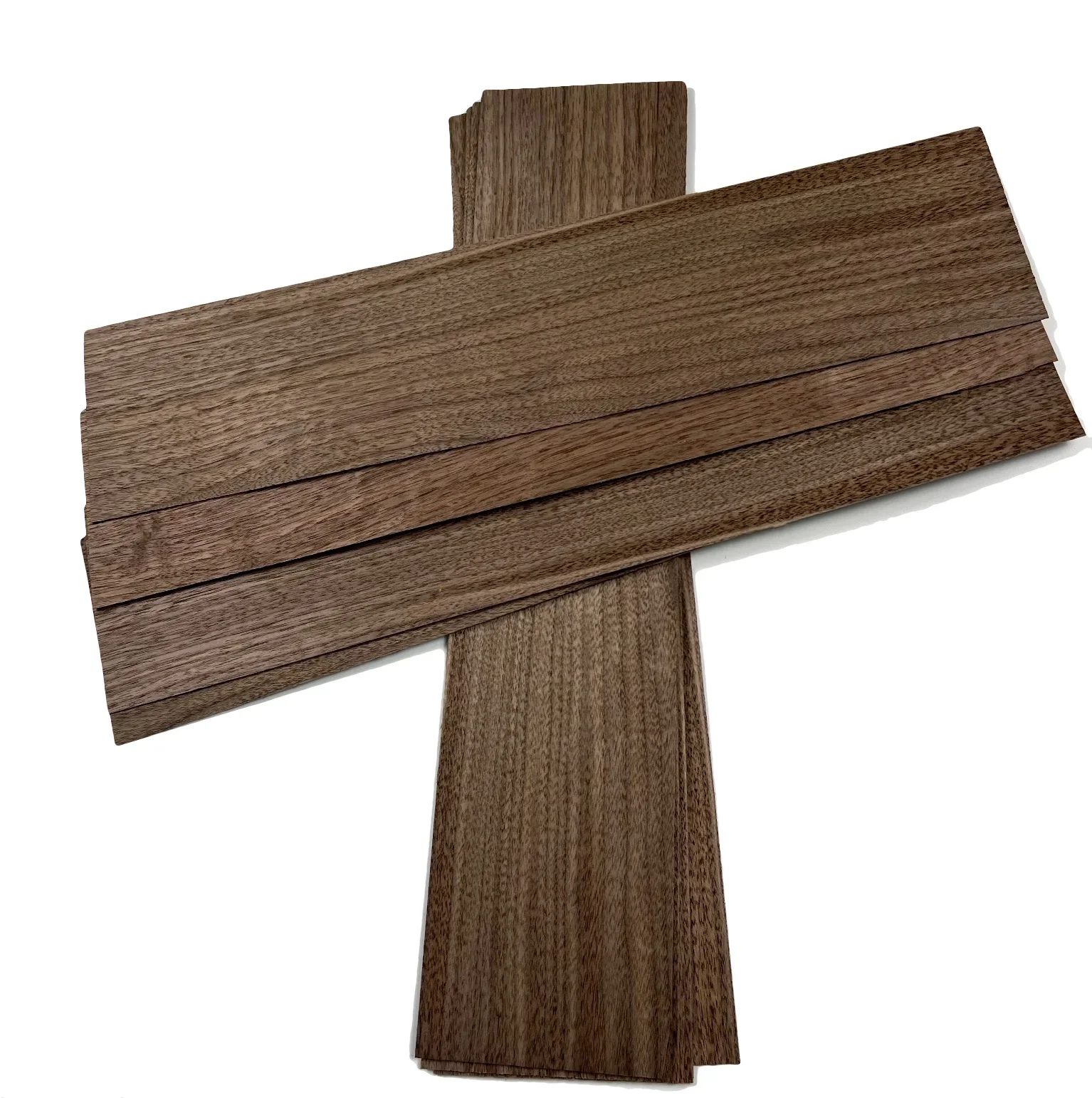 

10pcs/lot L:240x75x2mm Thickness:2mm Natural Black Walnut Wood Sheet Chips Thin Wood Board