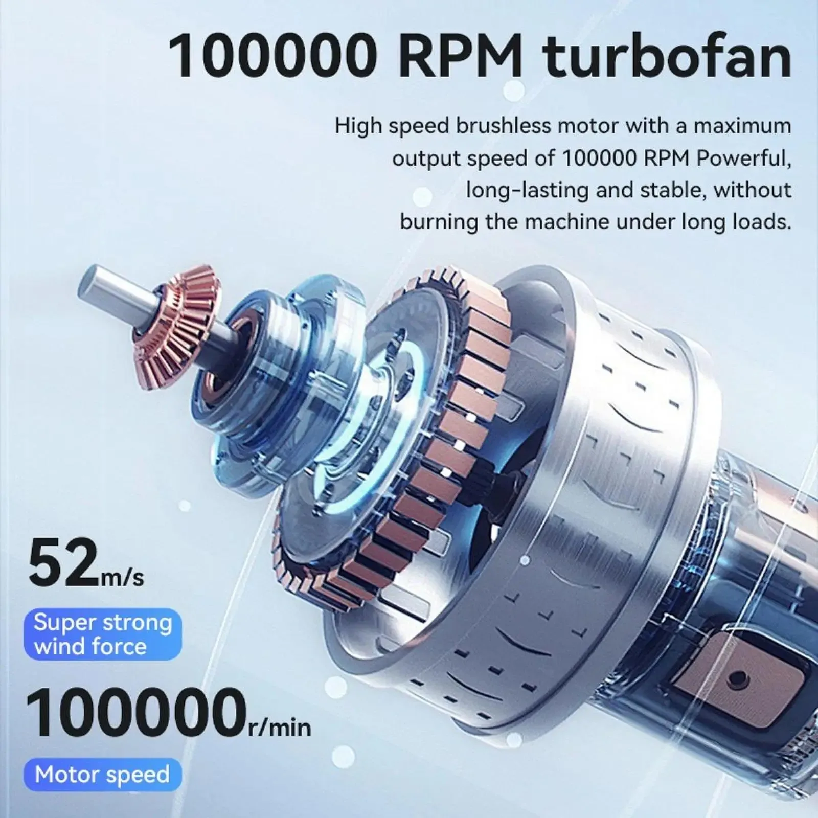 مروحة محمولة 3 في 1 لاسلكية ومجفف شعر صغير - منفاخ...