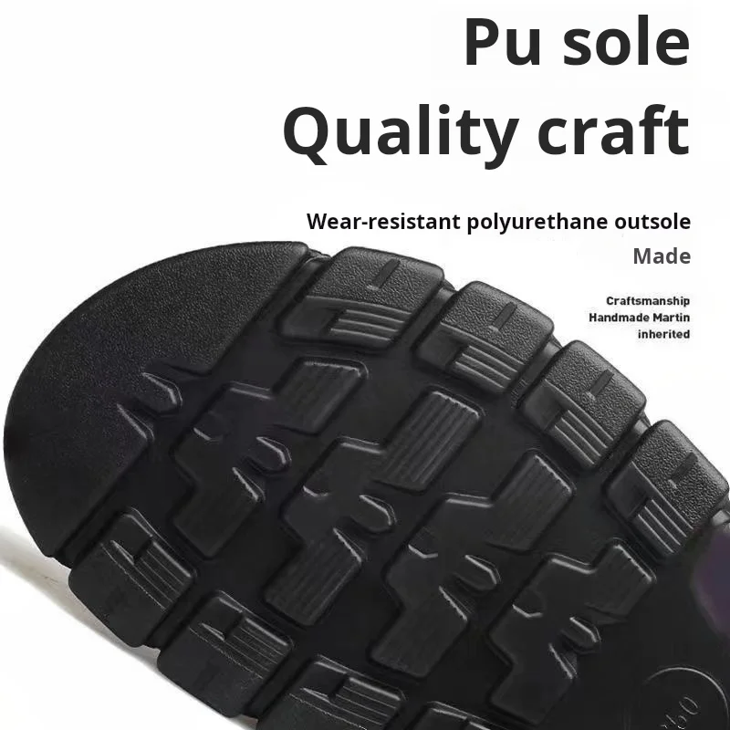 2024 Summer Men's New Non-slip Thick-soled Leather Sandals Beach Shoes Cowhide Slippers Outdoor