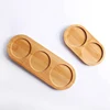 Pepper Mill Tray Bamboo Tea Tray For Salt Pepper Shaker Stand Tray Wood Kitchen Storage Holder Bamboo Wood Pot Tray Kitchen Tool 1