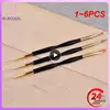 1~6PCS French Stripe Nail Art Liner Brush Set Tips Ultra-thin Line Drawing Pen Dual End UV Gel Painting Brushes Manicure Tools 1