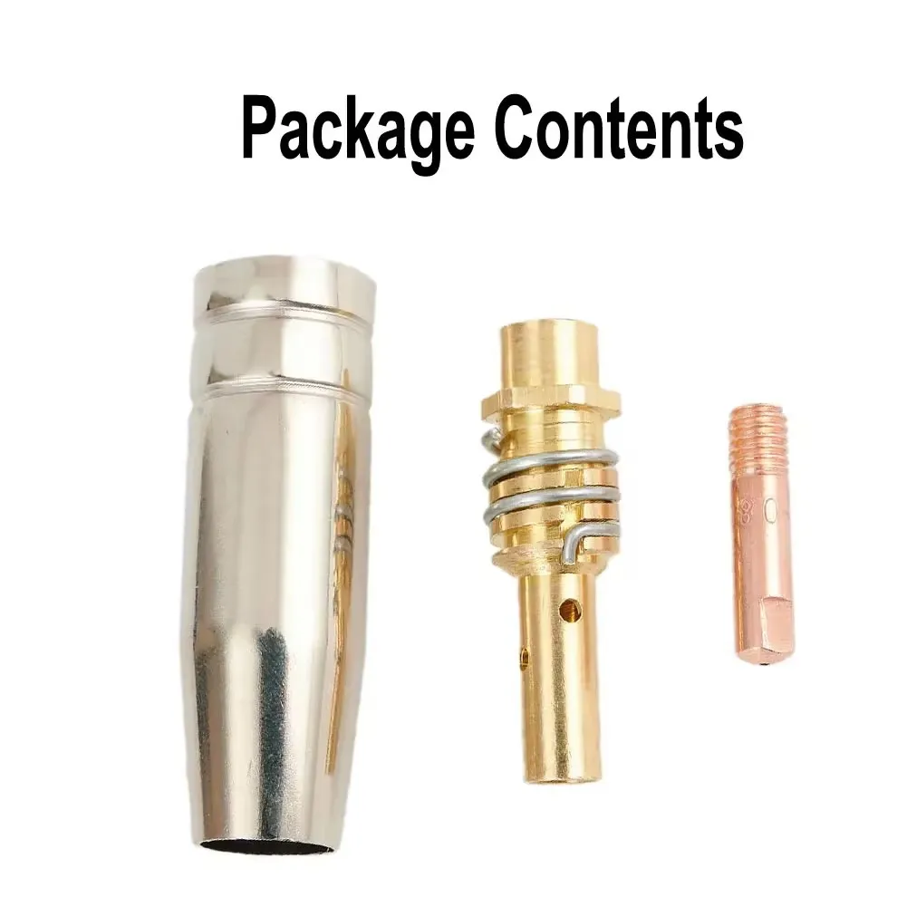 MIG Welding Contact Tip 3Pcs/Set Welder Nozzle Part Kit 15AK Conductive Tip Nozzles For MIG Welding Torch 0.6/0.8/0.9/1.0/1.2mm