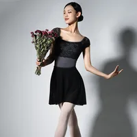 New Backless Lace Ballet Leotard For Girls Dancewear Ballerina Dress Women Exercise Clothes Lace Square Neck Gymnastic Suit - Image 6